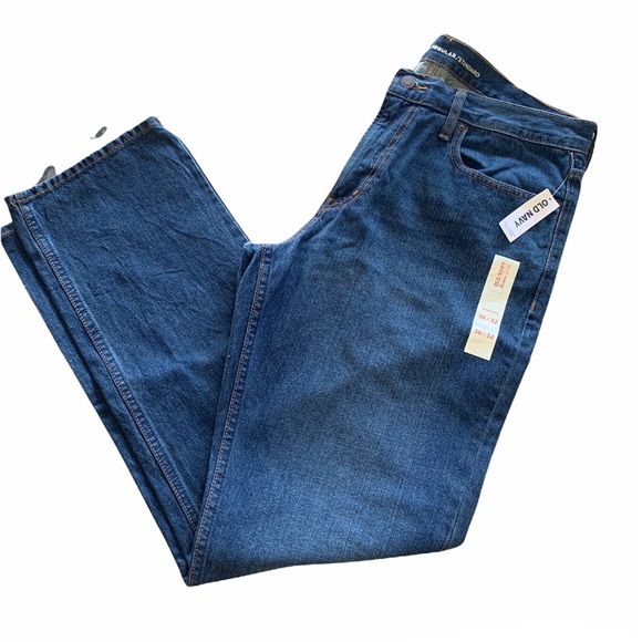 NWT Old Navy 36X32 Dark Wash Jeans - Picture 2 of 7